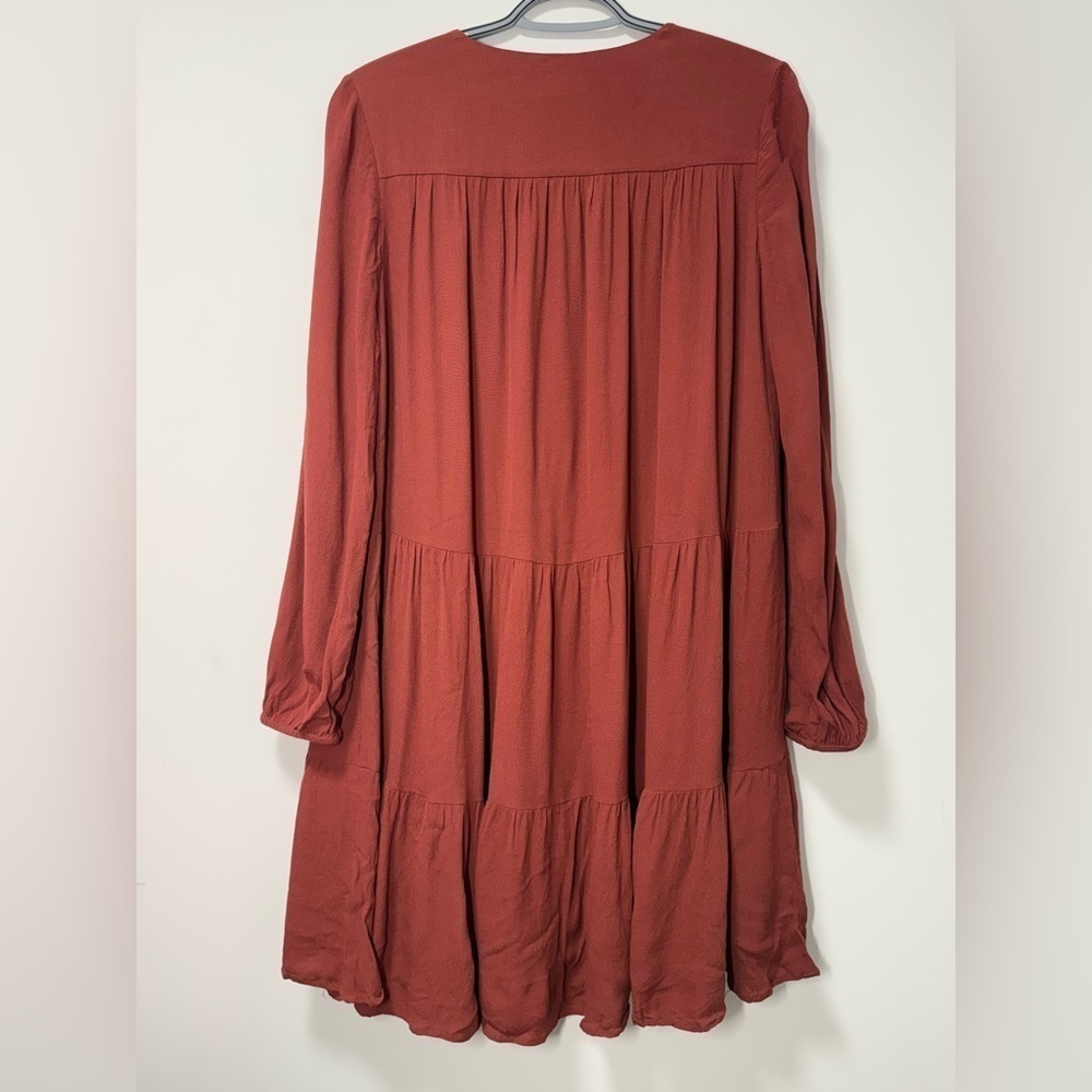 Aritzia Wilfred Barossa Dress Dark Carmine Red size S - Picture 3 of 7